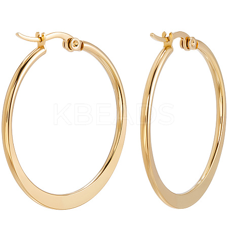 5 Pairs 304 Stainless Steel Hoop Earrings EJEW-BBC0001-92-1