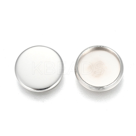 304 Stainless Steel Plain Edge Bezel Cups STAS-E460-10S-10MM-1