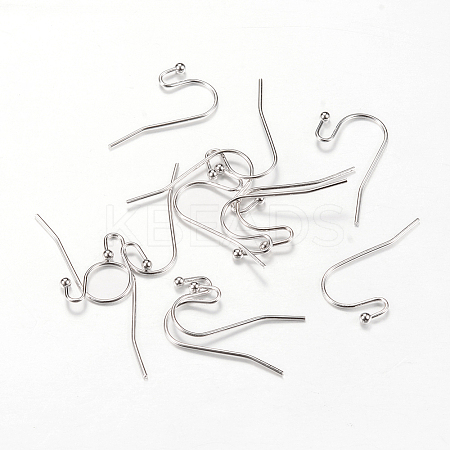 Brass Earring Hooks X-KK-R037-13P-1