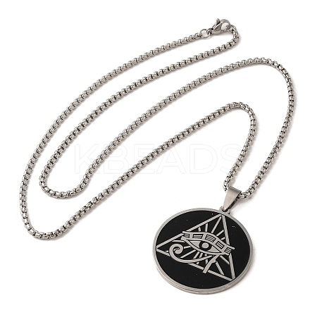 Non-Tarnish 201 Stainless Steel Pendant Necklaces LS-NJEW-K260-02P-1