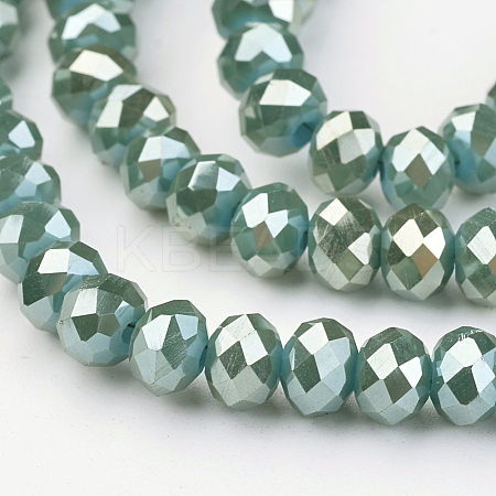 Electroplate Glass Beads Strands EGLA-P018-6mm-FR-C02-A-1