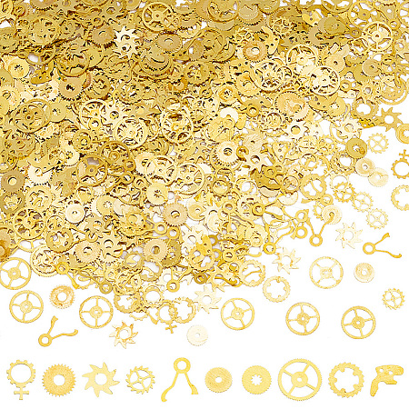 300~400Pcs 10 Style Brass Cabochons MRMJ-OC0003-83-1