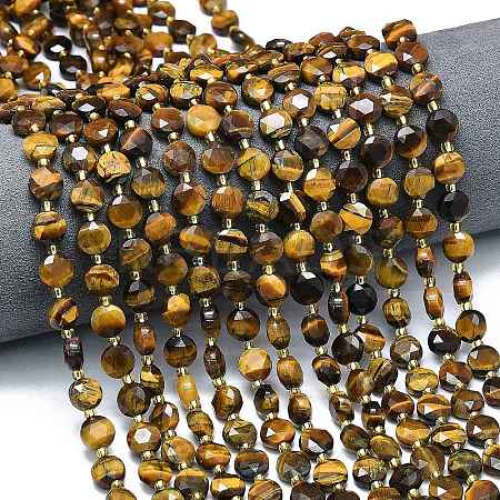 Natural Tiger Eye Beads Strands G-C116-A47-02-1