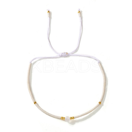 Bohemian Style Handmade Glass Seed Beaded Braided Bead Bracelets for Women TS0574-2-1
