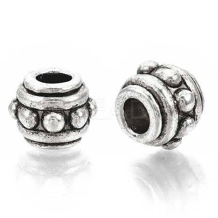 Tibetan Style Alloy European Beads TIBE-S320-077AS-LF-1