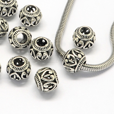 Alloy European Beads X-PALLOY-S079-017AS-1