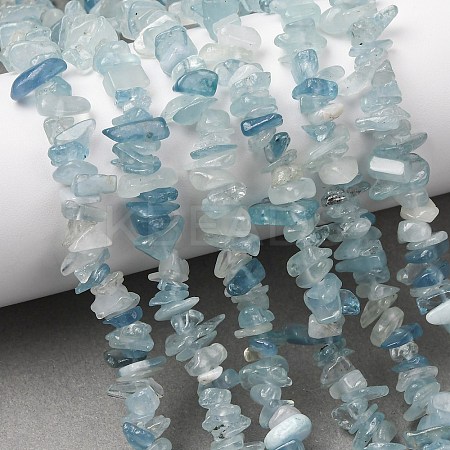Natural Aquamarine Beads Strands G-E271-96A-01-1
