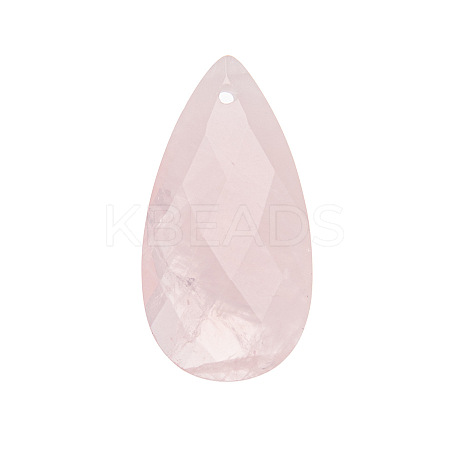 Natural Rose Quartz Pendants PW-WGD145F-06-1