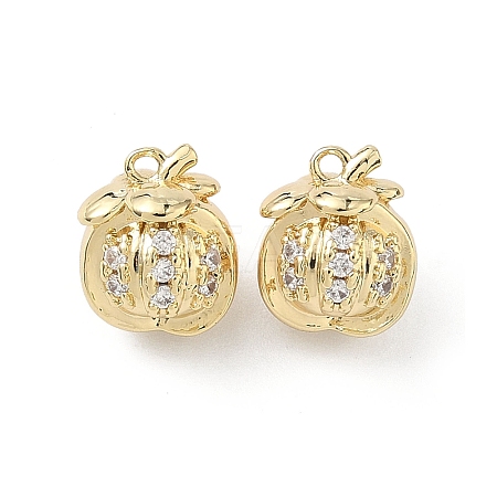 Brass Micro Pave Cubic Zirconia Pendants KK-L260-22G-1