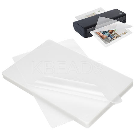 100Pcs Plastic Laminating Pouch Film Photo Protecting Sheets AJEW-WH0606-55F-1