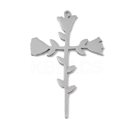 Non-Tarnish 304 Stainless Steel Pendants STAS-B062-11P-1