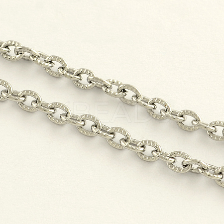 304 Stainless Steel Cable Chains X-CHS-R009-03-1