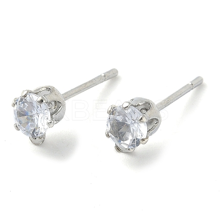 Brass Stud Earring Findings LS-KK-C039-02P-1