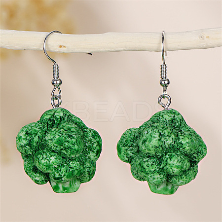 Cute Veggie Themed Dangle Earrings Food Shaped Plastic/Acrylic Jewelry for Women FS-WGF0750-04-1