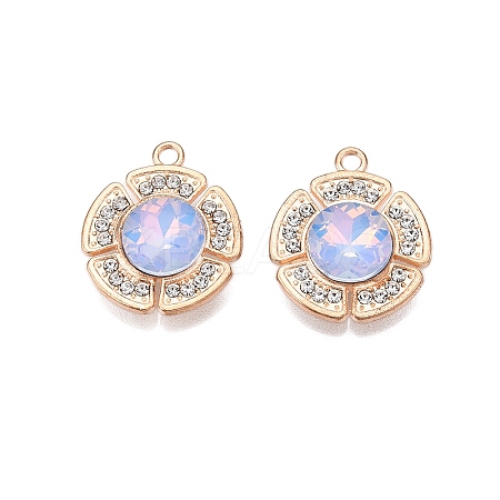 Alloy Glass Pendants PALLOY-N176-72KCG-01-1