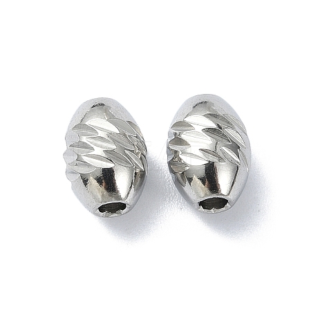 Non-Tarnish 316 Surgical Stainless Steel Bead STAS-H191-06B-P-1
