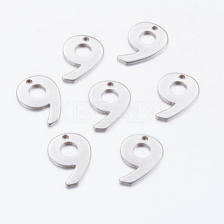 Tarnish Resistant 201 Stainless Steel Pendants STAS-F128-01P-9-1-1