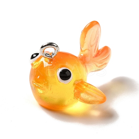 Marine Series Transparent Resin Pendants RESI-E031-02P-06-1