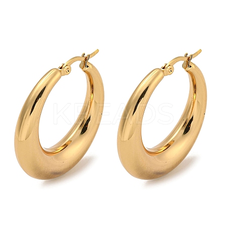 PVD Vacuum Plating 202 Stainless Steel Hoop Earring EJEW-H003-19G-02-1