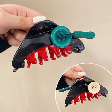 Plastic Claw Hair Clips PW-WGF7A70-02-1