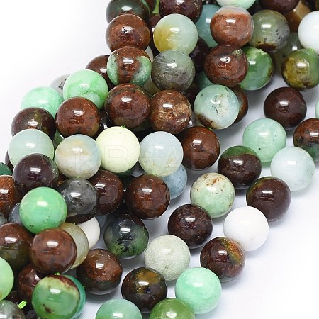 Natural Serpentine Beads Strands G-O180-04-10mm-1