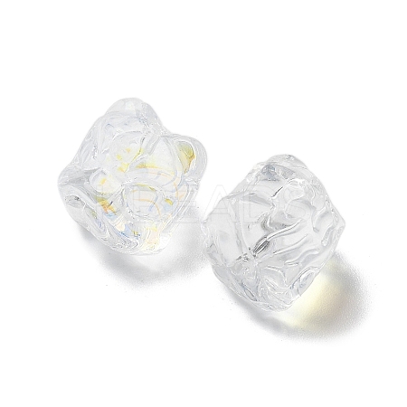 Baking Paint Transparent Glass Beads GLAA-C035-01Q-1