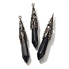 Synthetic Blue Goldstone Pointed Big Pendants G-P560-02R-20-1