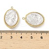 304 Stainless Steel with ABS Plastic Pearl Pendants STAS-G371-11G-3