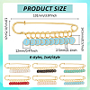 6Pcs Alloy Enamel Pendant Locking Stitch Markers HJEW-BC00077-2