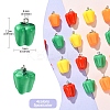 20Pcs 4 Colors Resin Imitation Vegetable Pendants RESI-YW0001-59-3