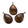 Natural Tiger Iron Pendants G-F820-14P-12-1