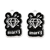 Spray Painted Alloy Pendants PALLOY-R451-01-1