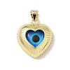 Brass Resin Pendants KK-H079-02B-G01-1