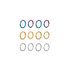 12Pcs 6 Style 304 Stainless Steel Bamboo Sticker Finger Ring for Women RJEW-DC0001-14-6