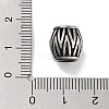 Retro 304 Stainless Steel European Beads STAS-L274-019AS-3