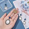 4 Sets 4 Style Glass Pearl Beads & Cabochons Keychain HJEW-FH0001-20-3