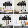 Wood & Iron Wall Mounted Hangers HJEW-WH0055-005-6