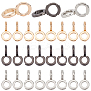 24Pcs 3 Colors Zinc Alloy Infinity Clasps FIND-WR0005-64-1