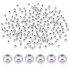 200Pcs Brass Round Spacer Beads KK-PH0003-73A-1