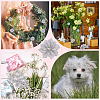 Polyester Rhinestones Flower for Ornament Appliques DIY Wedding FIND-WH20001-76C-5