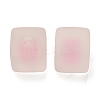 Frosted Acrylic European Beads OACR-G012-14C-2
