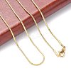 Ion Plating(IP) 304 Stainless Steel Snake Chains Necklaces NJEW-O058-22G-2