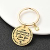 Valentine's Day Brass & 201 Stainless Steel Keychain KEYC-YW00097-17-1