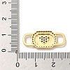 Brass Cubic Zirconia Connector Charms LS-KK-M278-01A-G-3