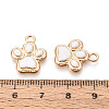 Rack Plating Alloy Enamel Pendants ENAM-T024-01M-G-4