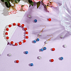 150Pcs 3 Colors Rhinestone Pave Disco Ball Beads RB-UN0001-17C-2