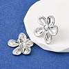 304 Stainless Steel Stud Earrings EJEW-I323-01P-03-3