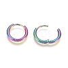 Ion Plating(IP) 304 Stainless Steel Huggie Hoop Earrings LS-EJEW-F111A-14mm-Y-3