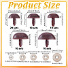 70 Bags 5 Styles Oval Resin Craft Nose DIY-GA0008-23B-2