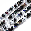 Electroplate Glass Beads Strands X-EGLA-N002-06B-1